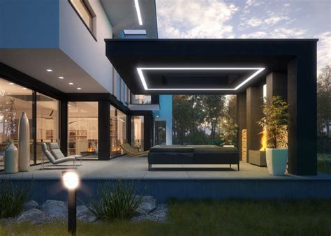 Modern House In Day And Night Vis For Lk Projektpl On Behance Mood