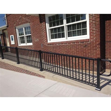 24 lineal feet would need around 60 baluster). EZ Handrail 6 ft. x 36 in. Textured Black Aluminum Baluster Railing Kit-EZ6RHB - The Home Depot ...