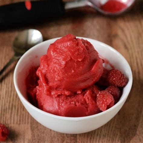 Raspberry Sorbet Recipe Real Food Real Deals