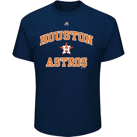 Majestic Mens Houston Astros Heart And Soul Iii T Shirt Academy