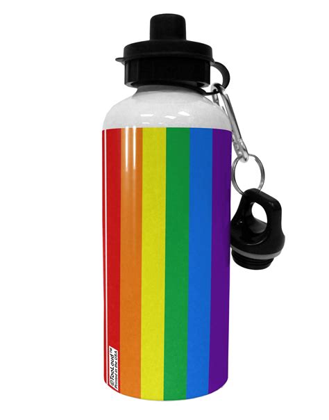 Rainbow Vertical Gay Pride Flag Aluminum 600ml Water Bottle All Over P