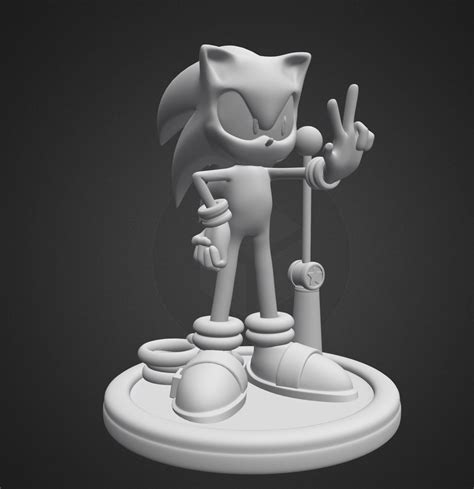 3d Print Sonic The Hedgehog 3d Model 3d Printable Cgtrader