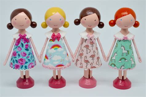 Peg Doll Clothespin Doll Flossy Bobbins Makery Homemade Dolls Peg