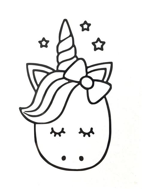 25 Cute Unicorn Head Drawing Zixirowena