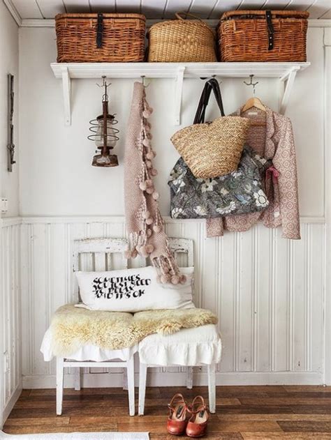They make their own photo booth from old doors, tables from vintage suitcases, and more to decorate this shabby chic dance hall. 40 Cute And Sweet Shabby Chic Hallway Décor Ideas - DigsDigs
