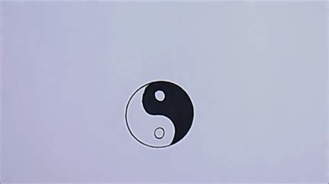 How To Draw Ying Yang Symbol Youtube