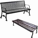 Plastic Coated Park Benches
