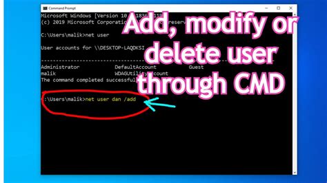 How To Add Delete And Modify User Accounts On Windows 10 Using Cmd