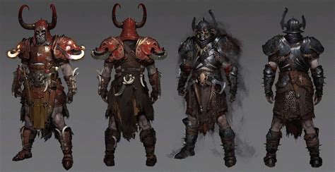 Barbarian Legendary Armor Artwork Diablo Iv Art Gallery Fantasy