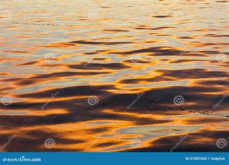 Sunset Water Reflection Stock Photo Image Of Orange 47087606
