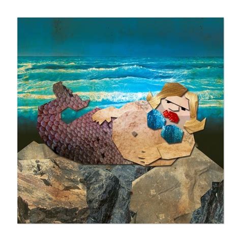 The Ugly Mermaid Illustrations Children S Art Ocean Art Printposter