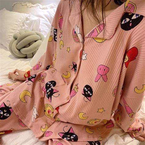 Sweet Cute Sailor Moon Luna Cat Pajamas · Harajuku Fashion · Online Store Powered By Storenvy