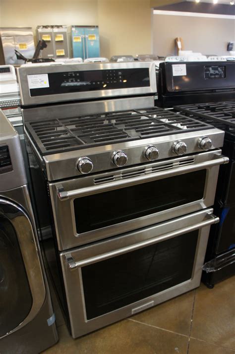 30″ Kitchenaid Kfgd500ess 60 Cuft Double Oven Gas Range Appliances