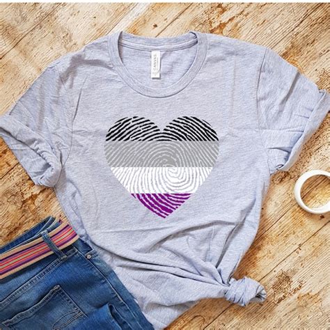 Asexual Heart Tshirt Etsy