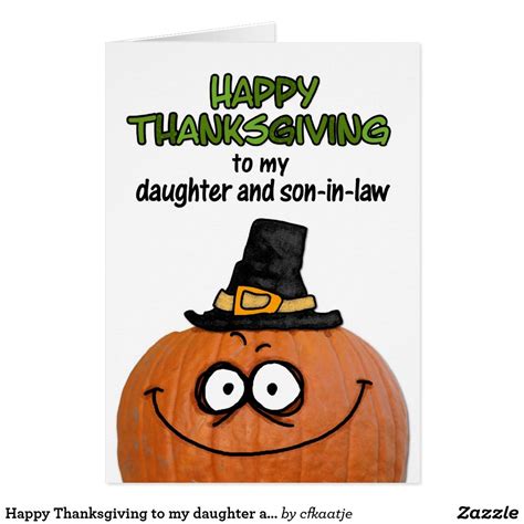 Happy Thanksgiving To My Daughter And Son In Law Holiday Card Zazzle
