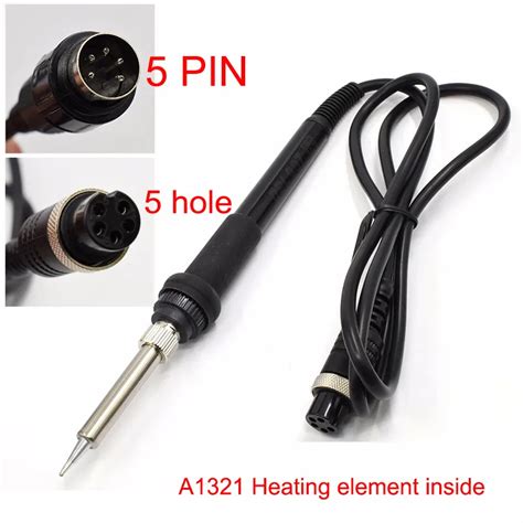 Novfix 5 Pin 5 Hole 907 Soldering Iron Handle With A1321 Ceramic Heater