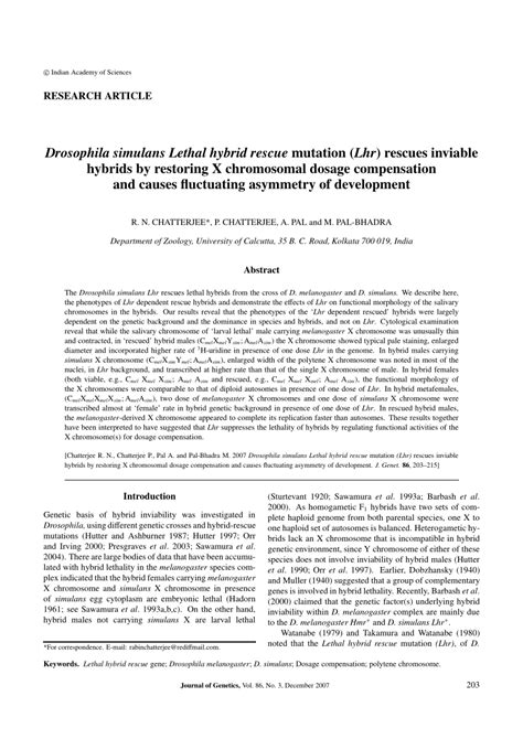 pdf drosophila simulans lethal hybrid rescue mutation lhr rescues inviable hybrids by