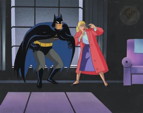 BATMAN ANIMATED SERIES ORIGINAL Production Cel OBG Batman Alice Mad As