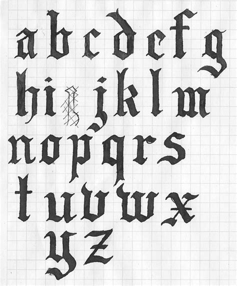 Old English Letters Drawing At Getdrawings Free Download