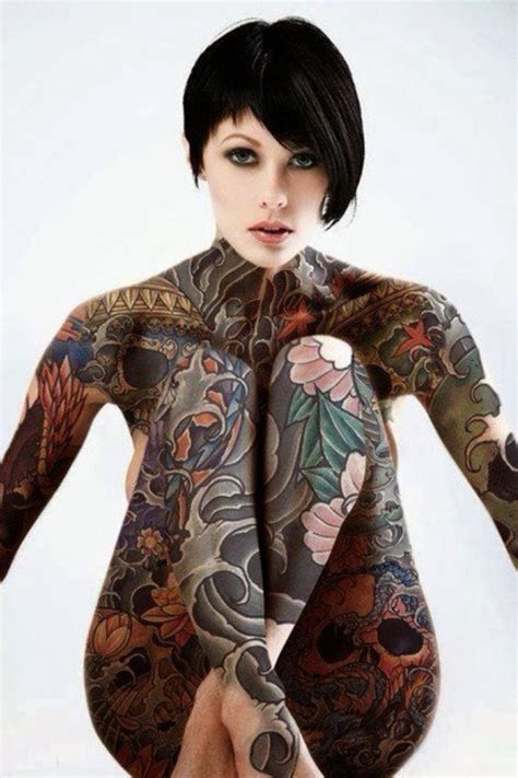 Talk About Full Coverage Ouch Body Tattoo Design Girl Tattoos
