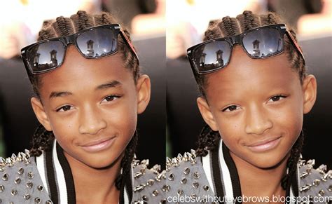 Celebs Without Eyebrows Jaden Smith