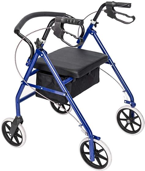 2021 Newly Upgraded Steel And Nylon Heavy Duty Rollator Walker With Seat