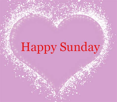 Happy Sunday Morning Pink Heart Love 