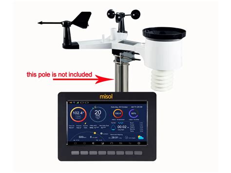 Misol Wireless Weather Station Connect To Wifi Upload Data To Web
