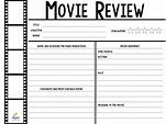 Free Printable Movie Review Template - Printable Templates Free