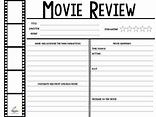 Free Printable Movie Review Template - Printable Templates Free