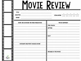 Free Printable Movie Review Template - Templates Printable Download