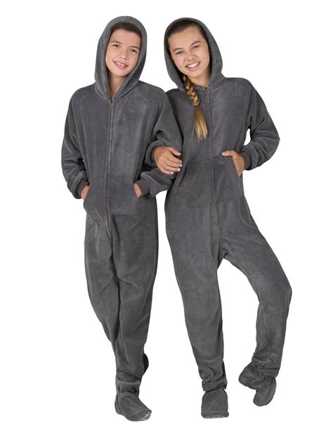 Footed Pajamas Footed Pajamas Howling Moon Kids Hoodie Chenille