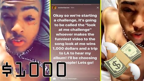 Xxxtentacion Starting Look At Me Challenge For 1000 And Trip To La To Hear New Album Youtube