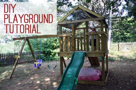 Build Your Own Wooden Playground Includes Materials List Photos And
