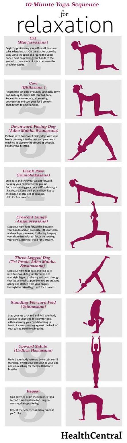10 Minute Yoga Sequence 41 Exercise Infographics That Can Help You