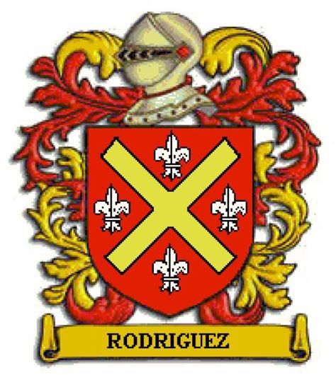 Apellido Rodríguez Family Shield Armadura Medieval Dragon st Birthdays Crests Family