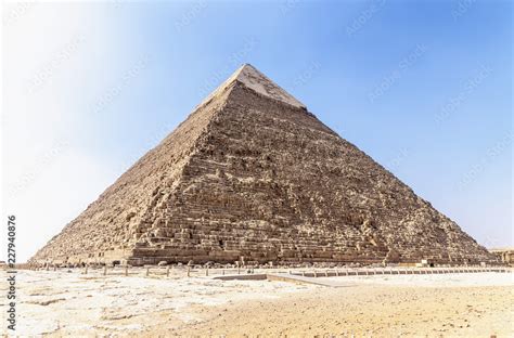 The Pyramid Of Khafre Or Of Chephren Is The Second Tallest And Second