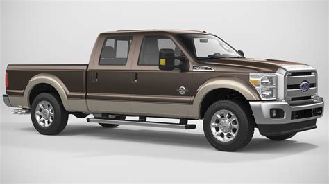 Ford Super Duty 2016 F350 Crew Cab 3d Model Cgtrader