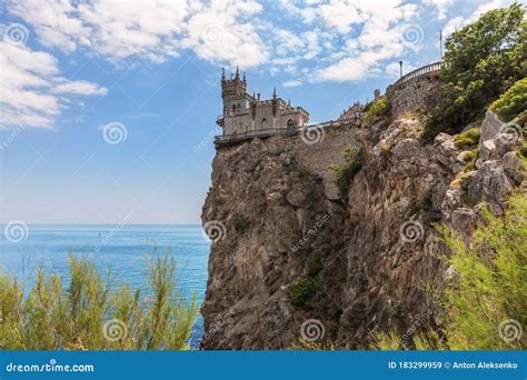 Swallow S Nest A Famous Castle Of Yalta Crimea Stock Image Image Of