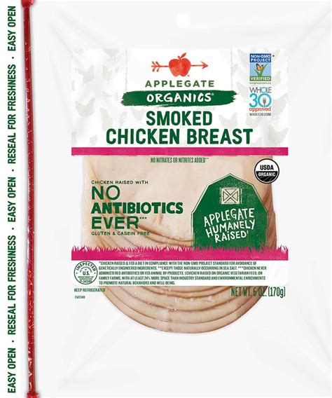 Products Deli Meat Organic Smoked Chicken Breast Applegate