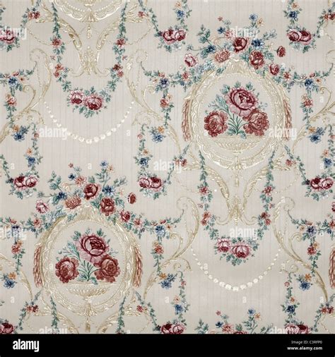 Wallpaper Of Floral Pattern Stock Photo Alamy