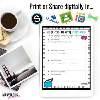 Virtual Augmented Reality Reflection Sheets Anchor Chart TPT