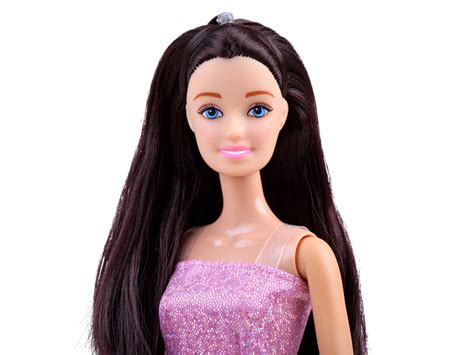 Anlily Doll With Long Hair In A Dress Za3485 Violet Toys Dolls