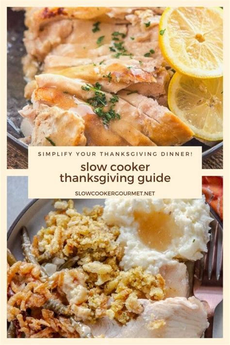 Grab a turkey & dressing dinner from denny's. Slow Cooker Thanksgiving Dinner Guide - Slow Cooker Gourmet