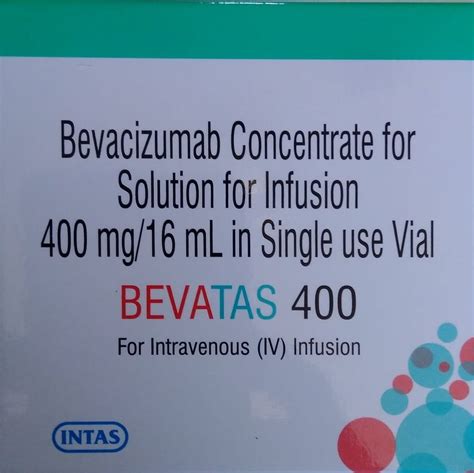 Bevatas Intas Bevacizumab Concentrate Dosage Form 16 Ml Packaging