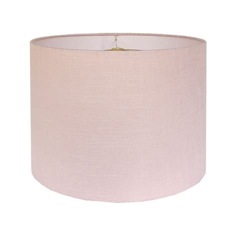 Custom fringe can be added to any lampshade. Medium Blush Linen Custom Lamp Shade | Chairish