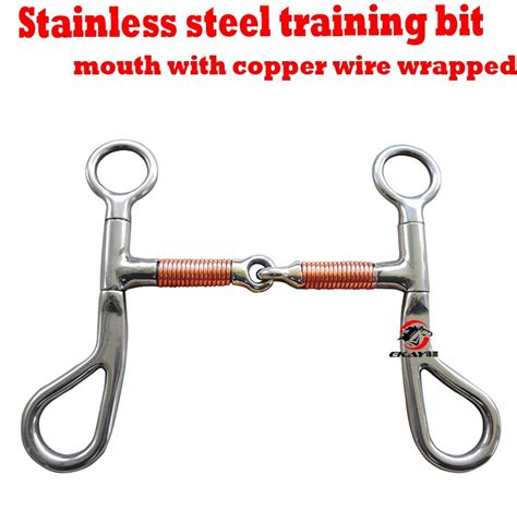 Free Shipping Stainless Steel Training Bitcopper Wire Wraped Jointed