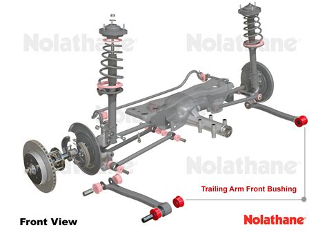 Nolathane Rev1140018 Rear Trailing Arm Bushing Fits Nissan Sentra 91
