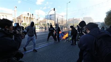 Greek Police Fire Tear Gas On Protesters In Greece