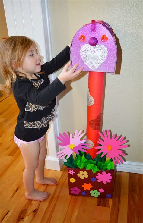 Valentines Day Cardboard Mailbox Diy Diy Mailbox Kids Mailbox Diy